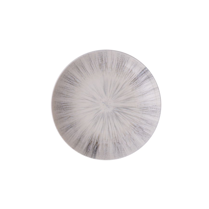 Σετ πιάτων 24 τεμαχίων, γκρι/πορσελάνη