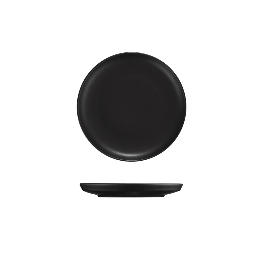 Σετ πιάτων 24 τεμαχίων, μαύρο/πορσελάνη