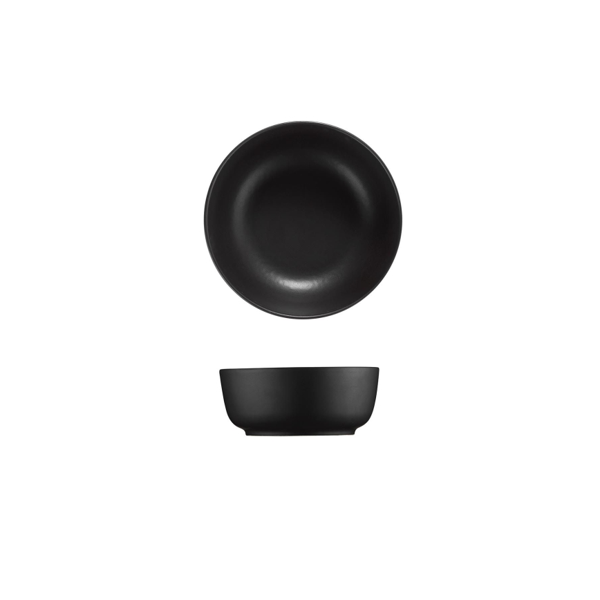 Σετ πιάτων 24 τεμαχίων, μαύρο/πορσελάνη