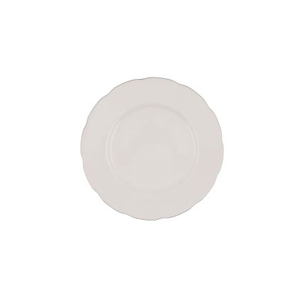 Σετ πιάτων 54 τεμαχίων από πορσελάνη — λευκό/ασημί/ελεφαντόδοντο