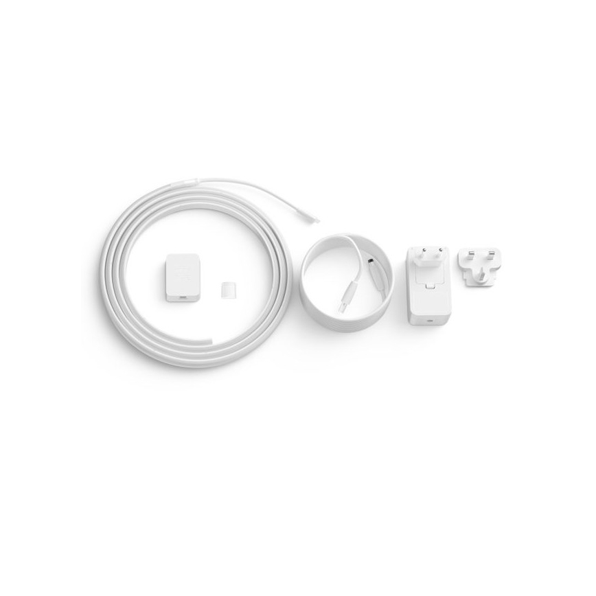 ΣΕΤ - Ταινία LED RGBW Dimmable Philips Hue WHITE AND COLOR AMBIANCE 2m LED/20W/230V + 4x Επιτραπέζια λάμπα dimming Philips A60 E27/6,5W/230V 2000-6500K