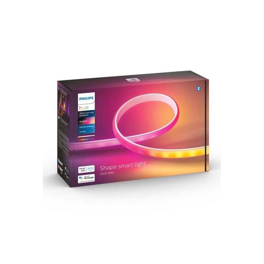 ΣΕΤ - Ταινία LED RGBW Dimmable Philips Hue WHITE AND COLOR AMBIANCE 2m LED/20W/230V + 4x Επιτραπέζια λάμπα dimming Philips A60 E27/6,5W/230V 2000-6500K