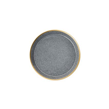 Σετ τραπεζαρίας 16 τεμαχίων, ανθρακί/χρυσό/πορσελάνη