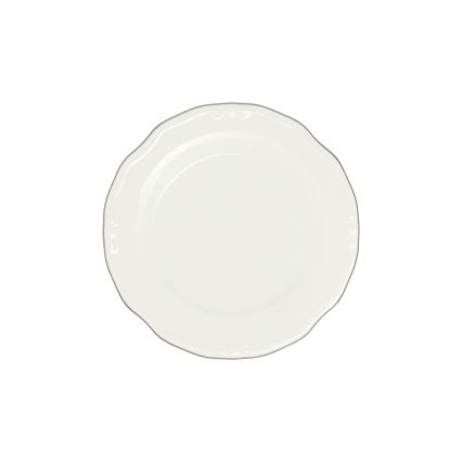 Σετ τραπεζαρίας 24 τεμ. λευκό/ασημί/πορσελάνη