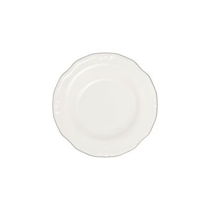 Σετ τραπεζαρίας 24 τεμ. λευκό/ασημί/πορσελάνη