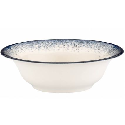 Σετ τραπεζαρίας 24 τεμ. λευκό/μπλε/πορσελάνη