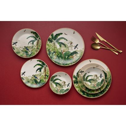 Σετ τραπεζαρίας 24 τεμ. πολύχρωμο/κεραμικό