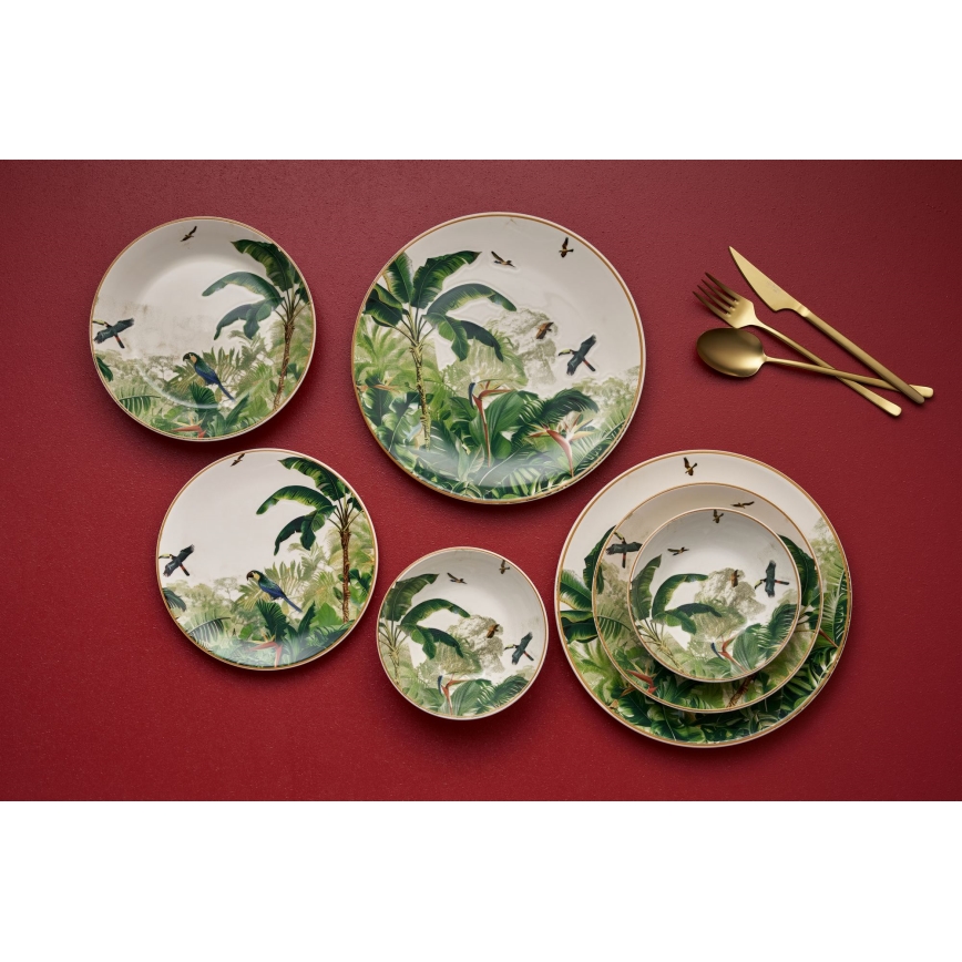 Σετ τραπεζαρίας 24 τεμ. πολύχρωμο/κεραμικό