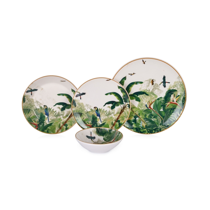 Σετ τραπεζαρίας 24 τεμ. πολύχρωμο/κεραμικό