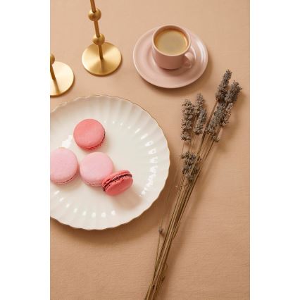 Σετ τραπεζαρίας 27 τεμ. λευκό/χρυσό/πορσελάνη