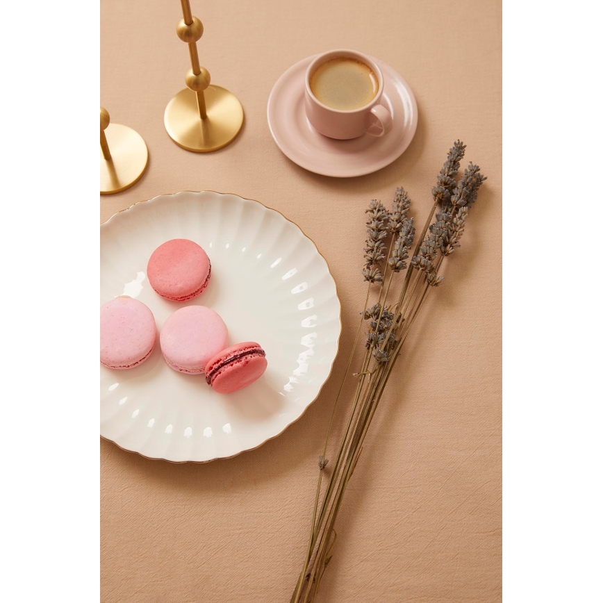 Σετ τραπεζαρίας 27 τεμ. λευκό/χρυσό/πορσελάνη