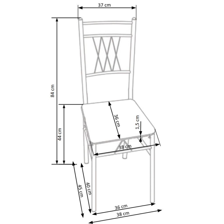 Σετ τραπεζαρίας FAUST μέταλλο/δρυς Sonoma