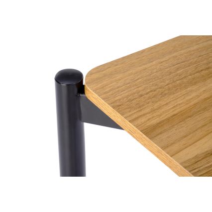 Σετ τραπεζαρίας NANDO 84x54 cm γκρι/καφέ/μαύρο