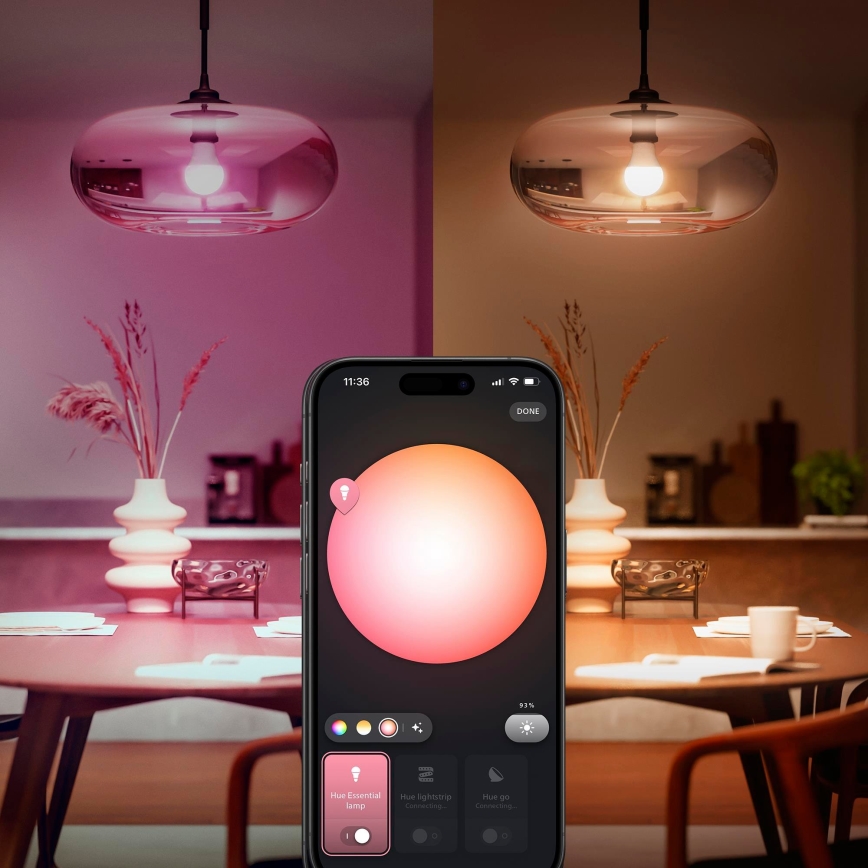 Σετ εκκίνησης Philips Hue White And Color Ambiance Essential 2xE27/8W/230V 2200-6500K + Hue bridge