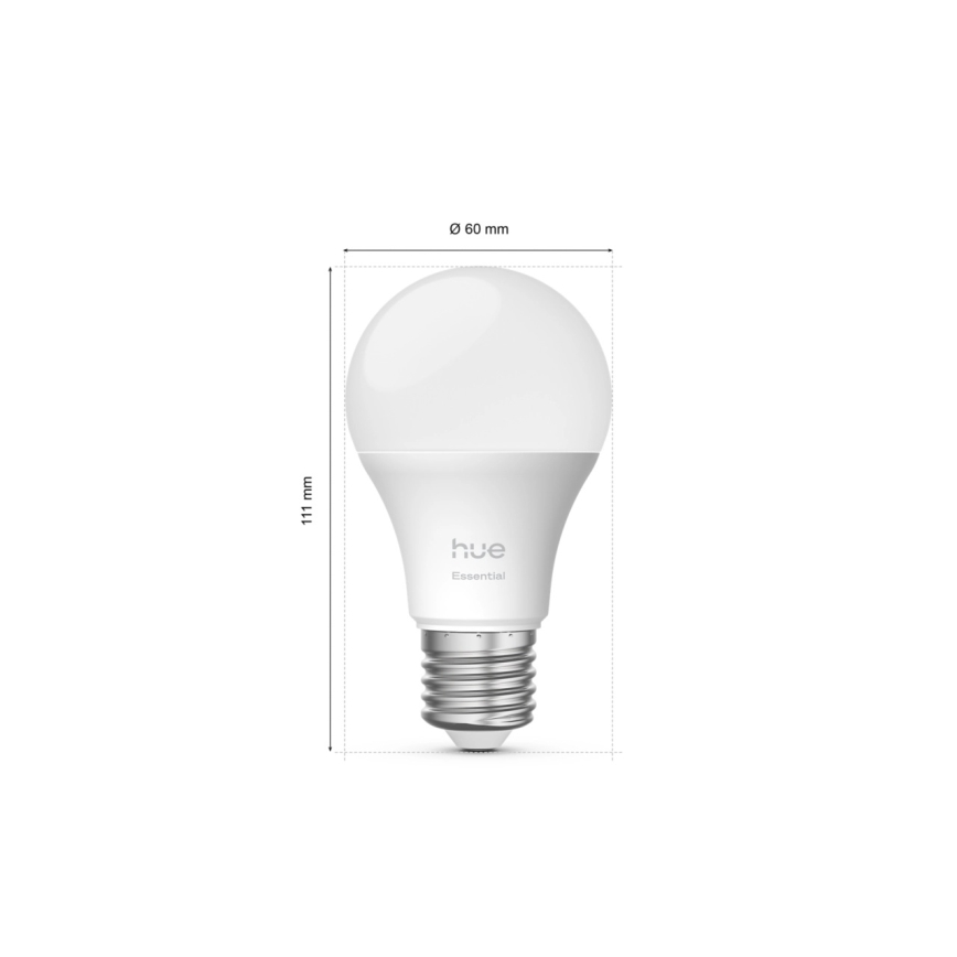 Βασικό σετ Philips Hue White And Color Ambiance Essential 2xE27/8W/230V 2200-6500K + συσκευή σύνδεσης