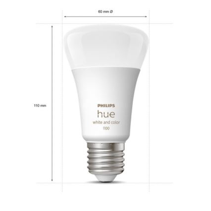 Σετ εκκίνησης Philips Hue WHITE AND COLOR AMBIANCE 2xE27/9W/230V 2000-6500K + Hue bridge
