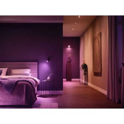 Σετ εκκίνησης Philips Hue WHITE AND COLOR AMBIANCE 3xGU10/4,2W/230V 2000-6500K + Hue Bridge και Dimmer Switch