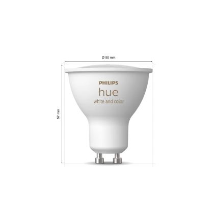 Σετ εκκίνησης Philips Hue WHITE AND COLOR AMBIANCE 3xGU10/4,2W/230V 2200-6500K + Hue bridge