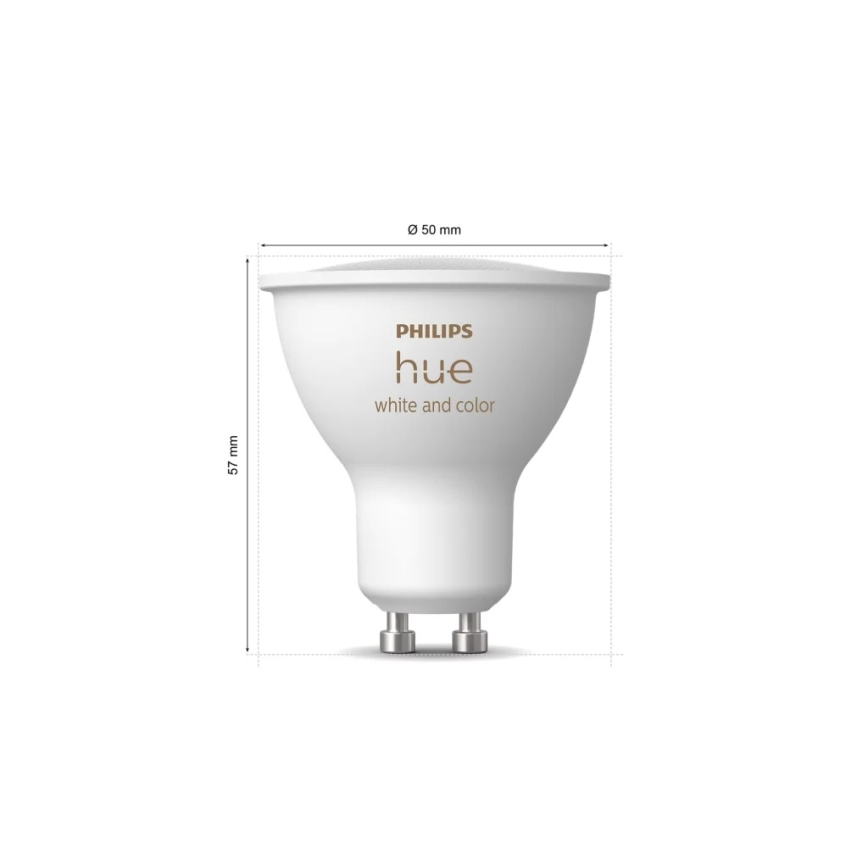 Σετ εκκίνησης Philips Hue WHITE AND COLOR AMBIANCE 3xGU10/4,2W/230V 2200-6500K + Hue bridge