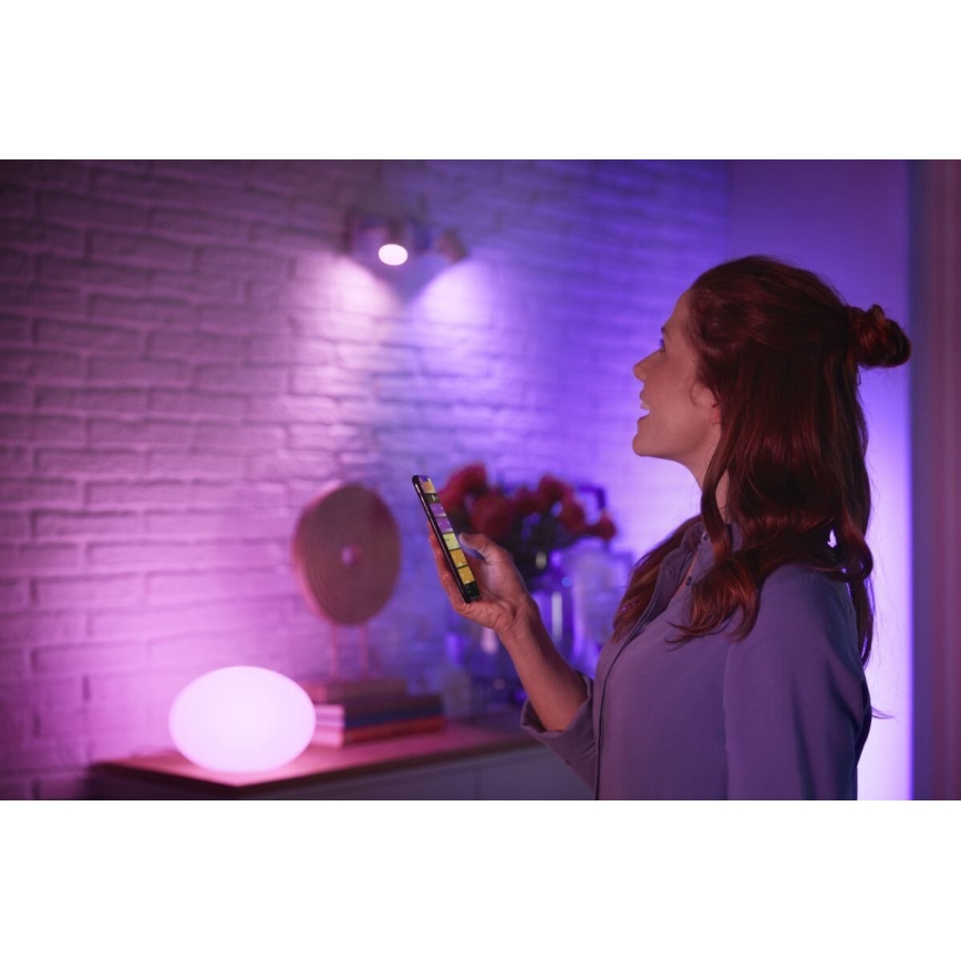 Βασικό σετ Philips Hue White And Color Ambiance Essential 3xGU10/4,7W/230V 2200-6500K + Hue bridge