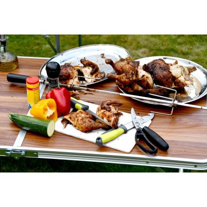 Σετ εργαλείων BBQ από ανοξείδωτο ατσάλι με θήκη 6 τμχ