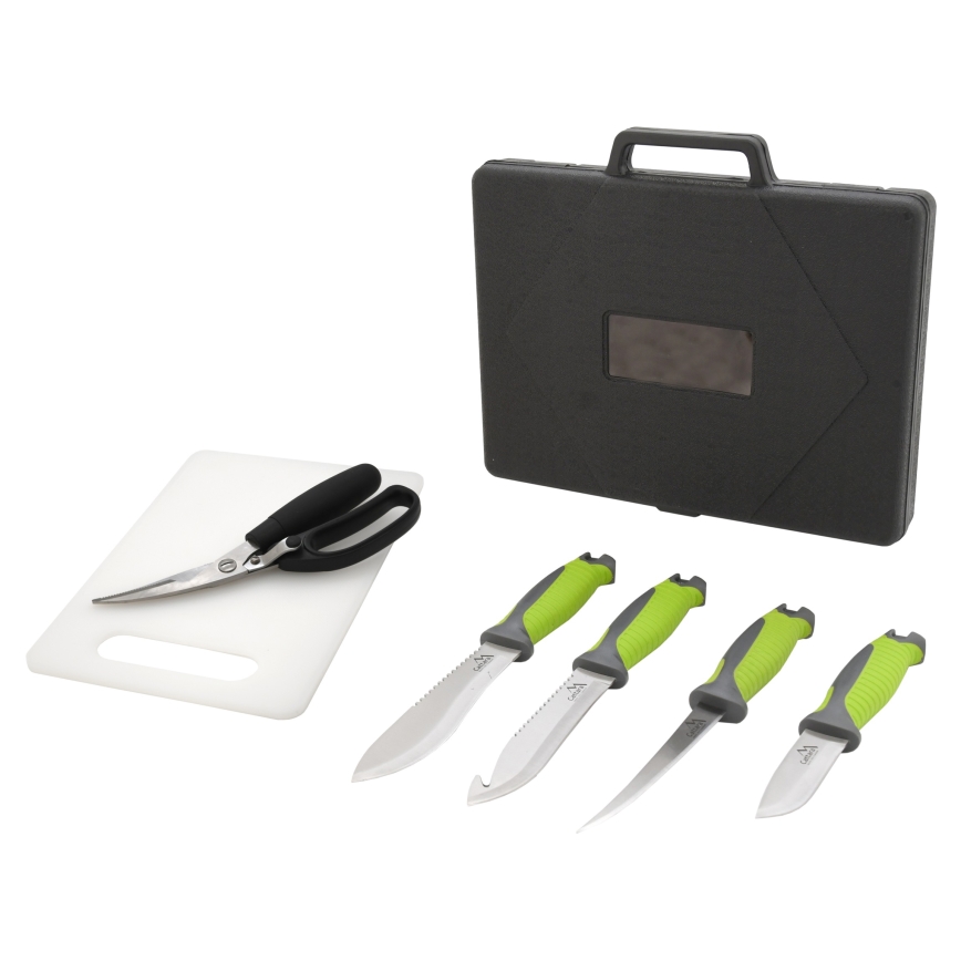 Σετ εργαλείων BBQ από ανοξείδωτο ατσάλι με θήκη 6 τμχ