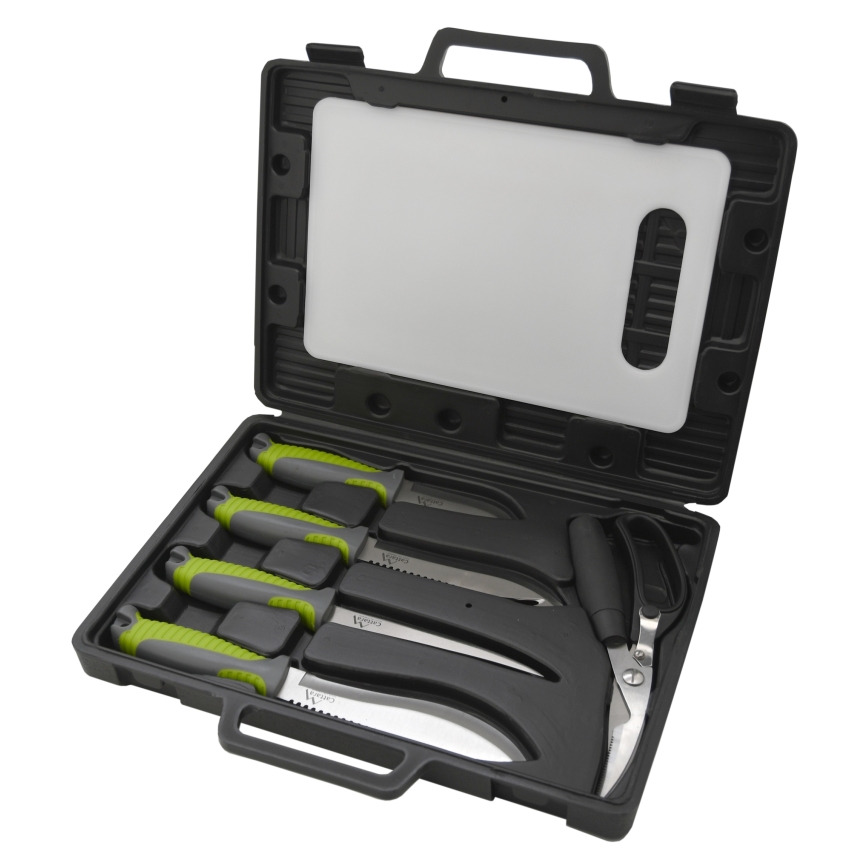 Σετ εργαλείων BBQ από ανοξείδωτο ατσάλι με θήκη 6 τμχ