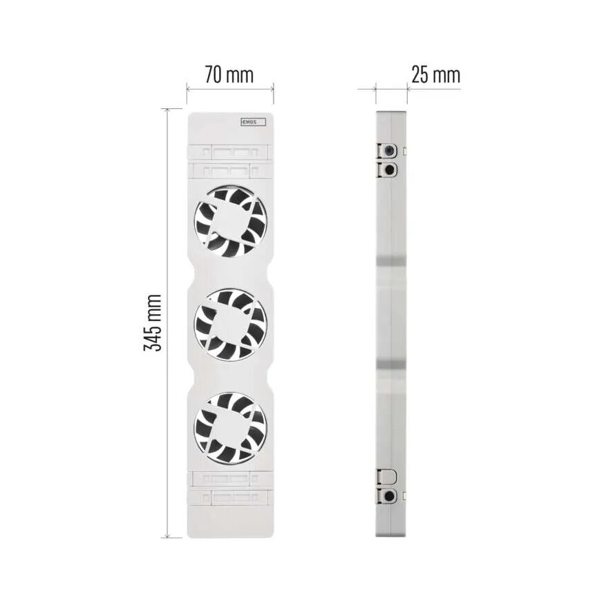 Σετ επέκτασης για ανεμιστήρα ψυγείου 5V λευκό