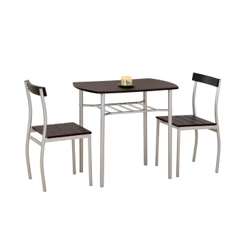 Σετ μπαλκονιού LANCE 82x50 cm μέταλλο/wenge