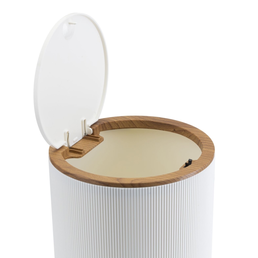 Σετ μπάνιου ALISON 5 τμχ λευκό/καφέ