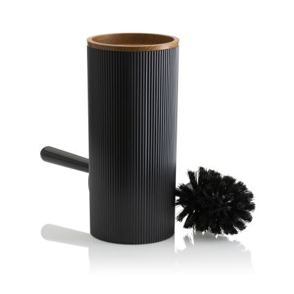 Σετ μπάνιου ALISON 5 τμχ μαύρο/καφέ