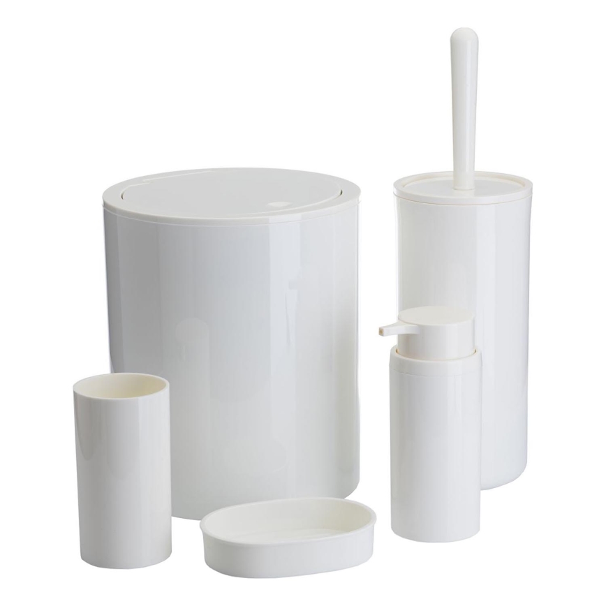 Σετ μπάνιου CARMEN 5 τμχ λευκό