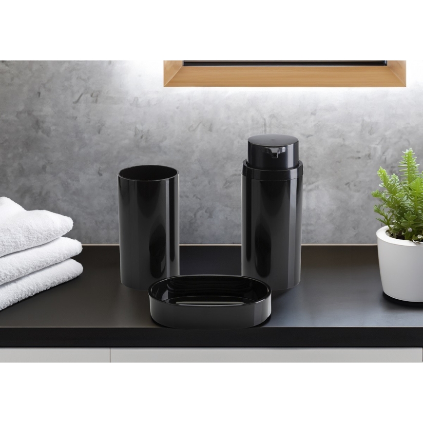 Σετ μπάνιου CARMEN 5 τμχ μαύρο