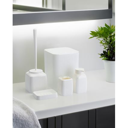 Σετ μπάνιου CRYSTAL 5 τμχ λευκό