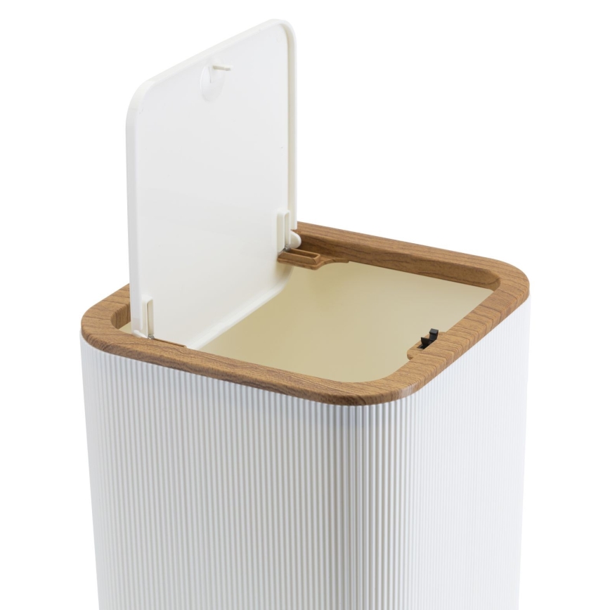 Σετ μπάνιου CRYSTAL 5 τμχ λευκό/καφέ