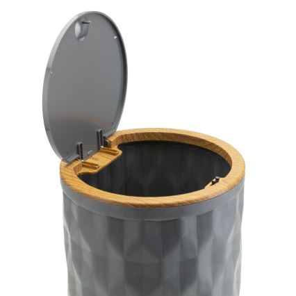 Σετ μπάνιου REINA 5 τμχ ανθρακί/καφέ