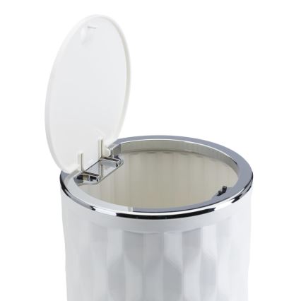 Σετ μπάνιου REINA 5 τμχ λευκό/γυαλιστερό χρώμιο