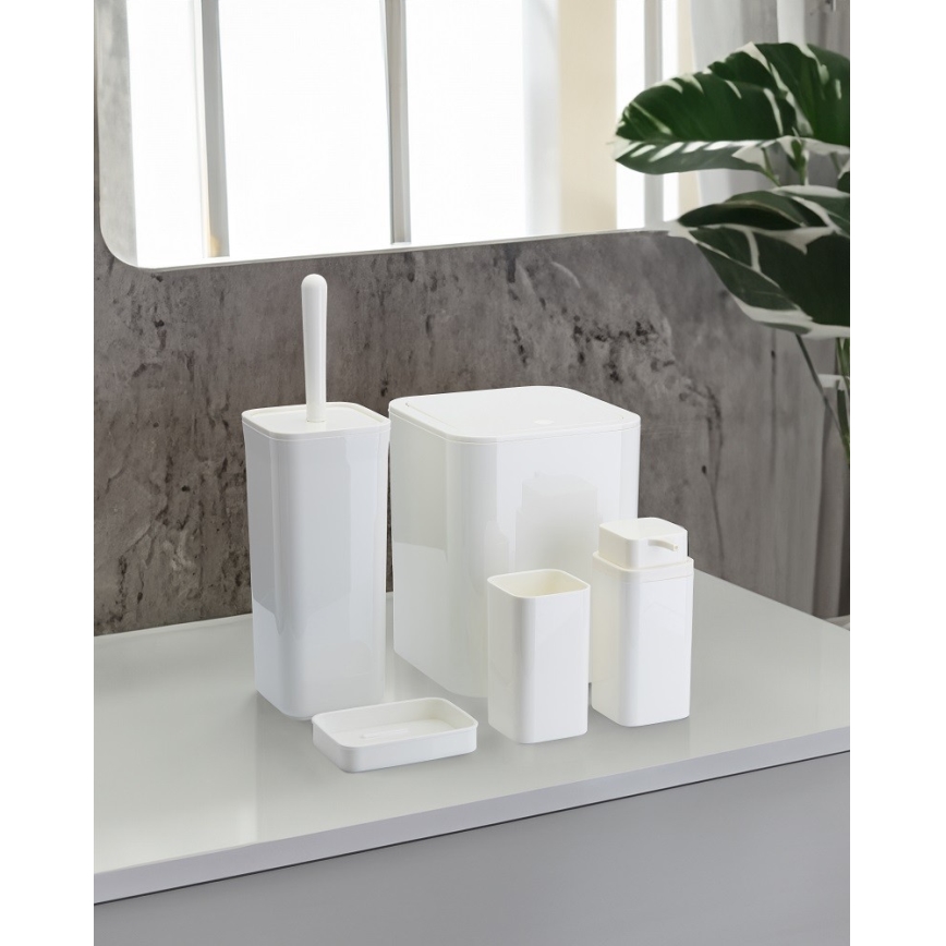 Σετ μπάνιου SIERRA 5 τμχ λευκό