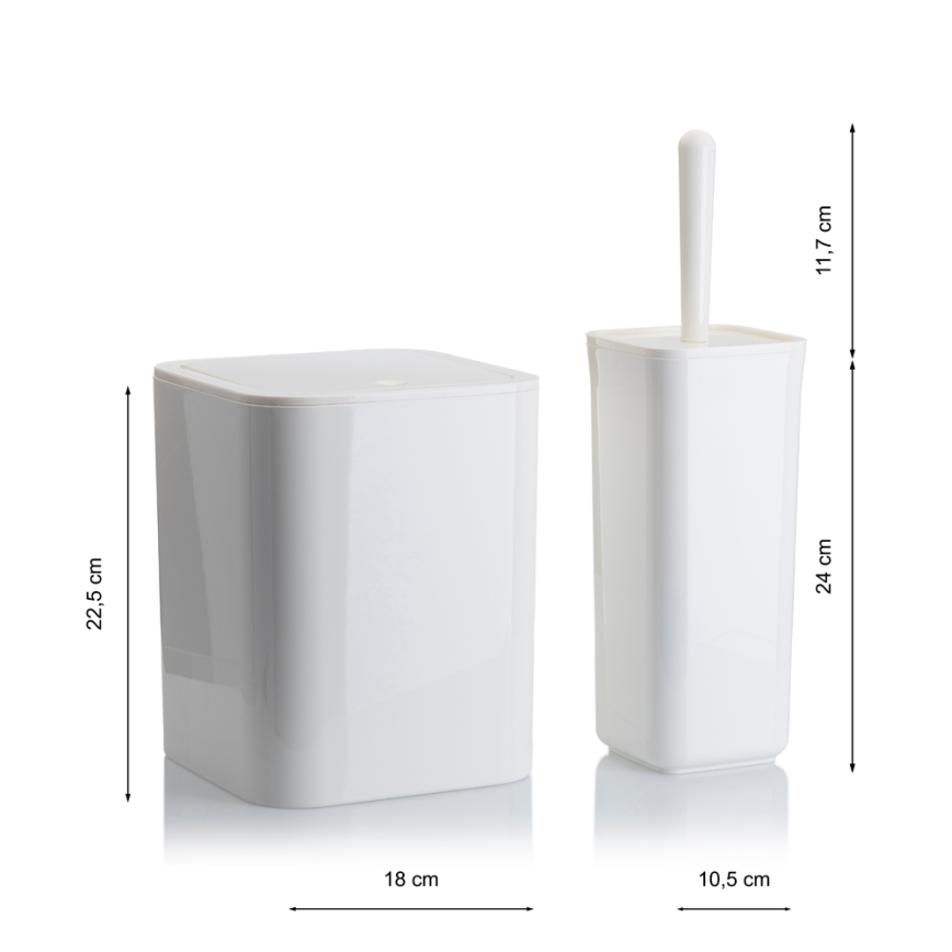 Σετ μπάνιου SIERRA 5 τμχ λευκό