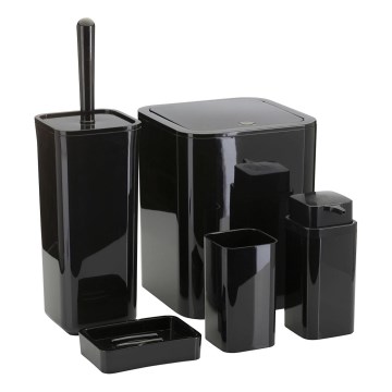 Σετ μπάνιου SIERRA 5 τμχ μαύρο