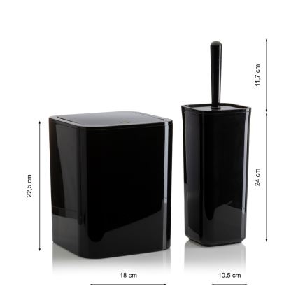 Σετ μπάνιου SIERRA 5 τμχ μαύρο