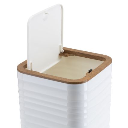 Σετ μπάνιου WAVE 5 τμχ λευκό/καφέ