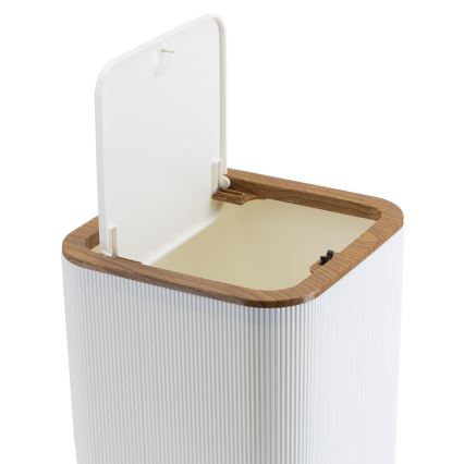 Σετ μπάνιου ZOYA 5 τμχ λευκό/καφέ