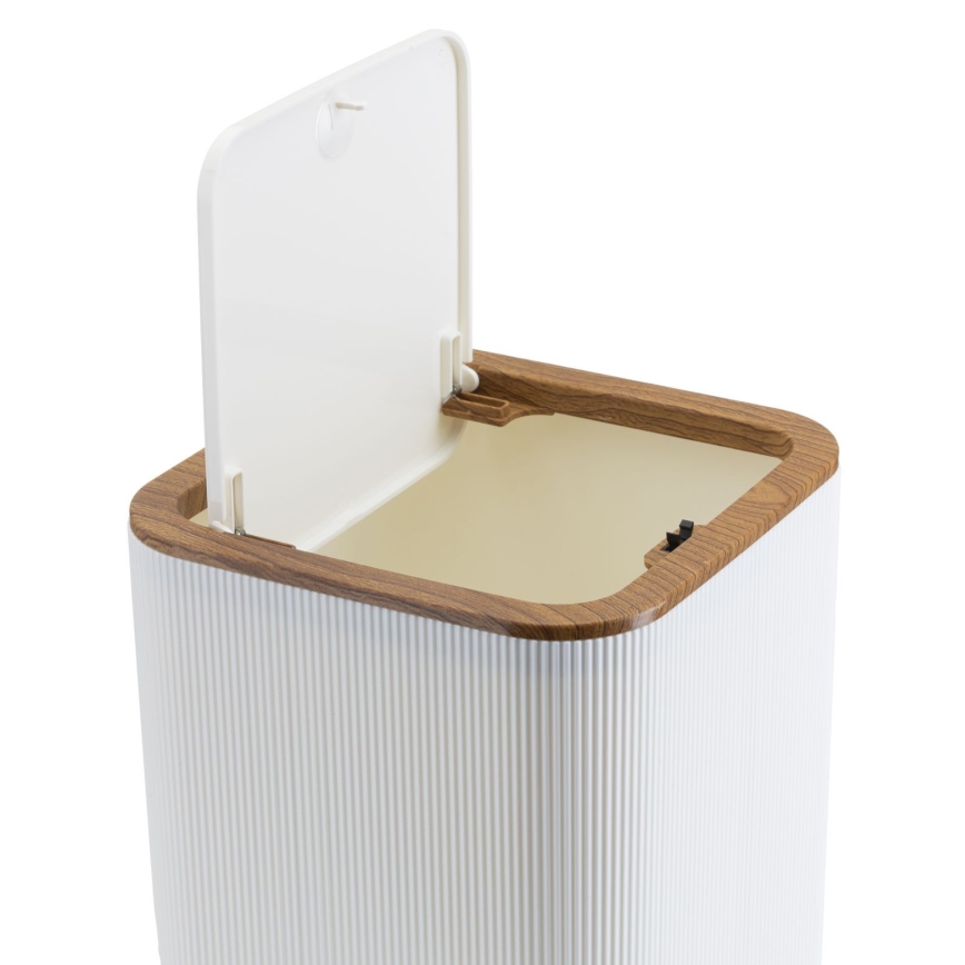 Σετ μπάνιου ZOYA 5 τμχ λευκό/καφέ