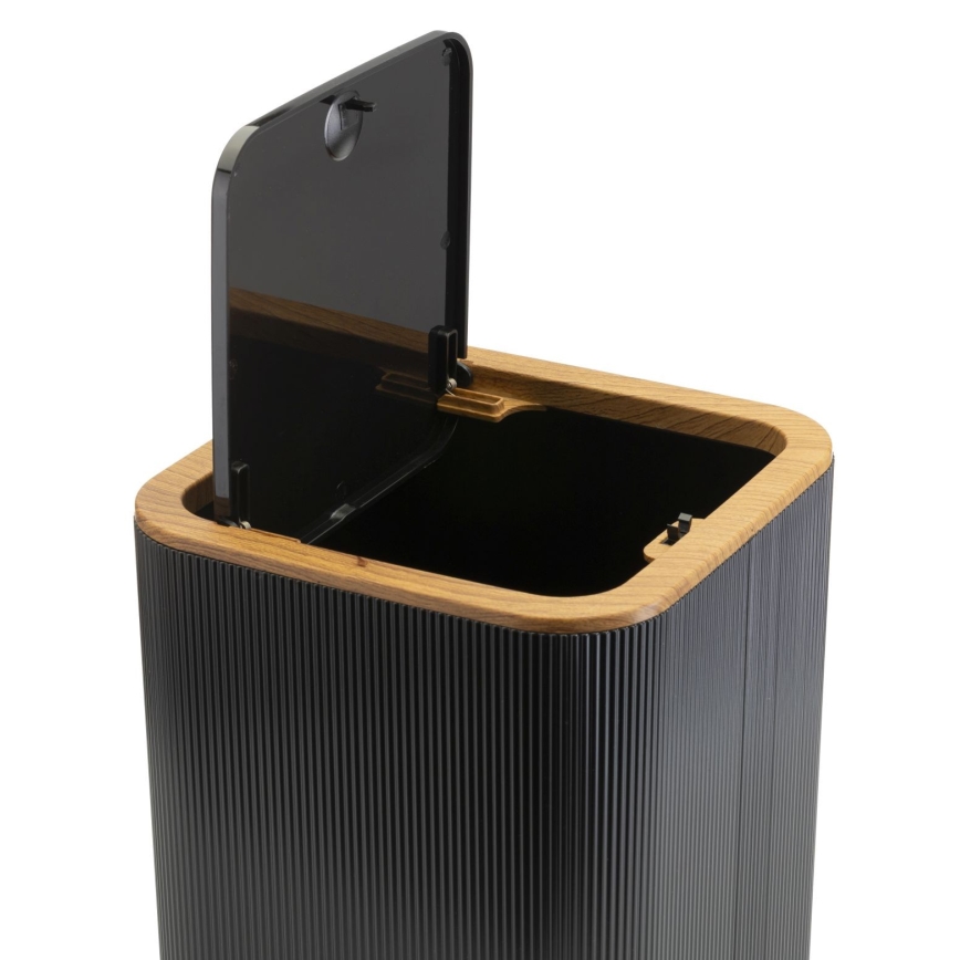 Σετ μπάνιου ZOYA 5 τμχ μαύρο/καφέ