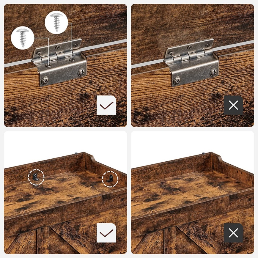 Σεντούκι TOVIAN καφέ