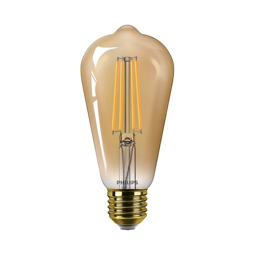 ΣΕΤ 2x Λαμπτήρας Dimming LED VINTAGE Philips ST64 E27/4,2W/230V 2200K