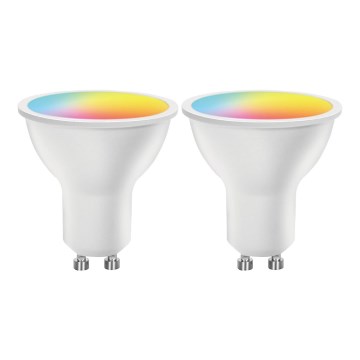 ΣΕΤ 2x Λάμπα LED RGBW Dimmable MESH Smart GU10/6,5W/230V 2700-6500K - Aigostar