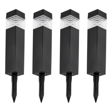 ΣΕΤ 4x Ηλιακή λάμπα LED LED/0,06W/1,2V 1xAAA 6000K IP44 100 mAh