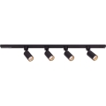 Σποτ φωτιστικό σε σύστημα ράγας TRACER 4xGU10/10W/230V 1 m μαύρο